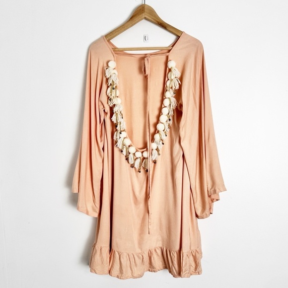 "Sundress" Cannelle Dress in Nude Peach size M/L - Picture 5 of 8